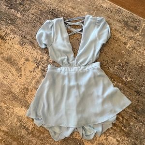open romper, blue from altar state